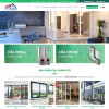 Theme Wordpress Flatsome bán cửa nhôm 01